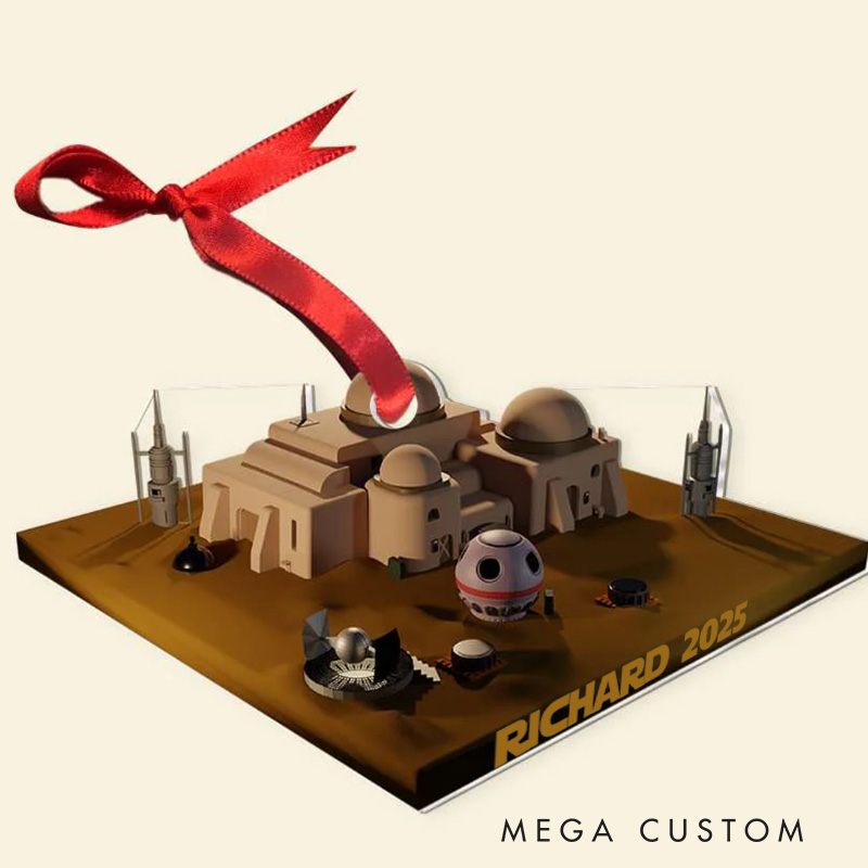 Personalized Future Movie Room 2D Flat Acrylic Ornament Movie Christmas Gift Film Xmas Gift Christmas Decor