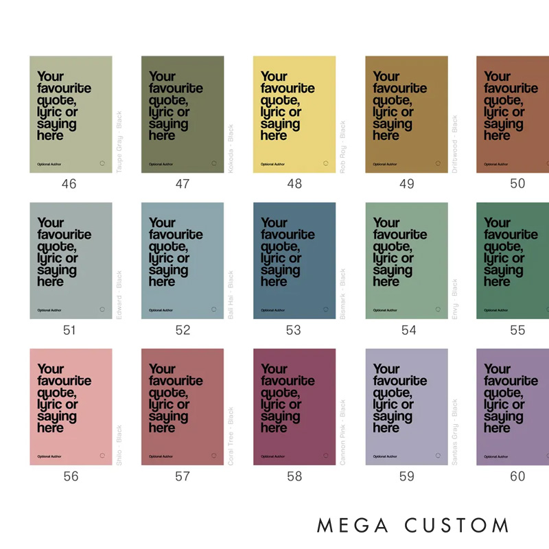 Personalized Quote Print Wall Art Your Quote Typography Prin Poster Without Frame Custom Art Lover Gift Custom Print