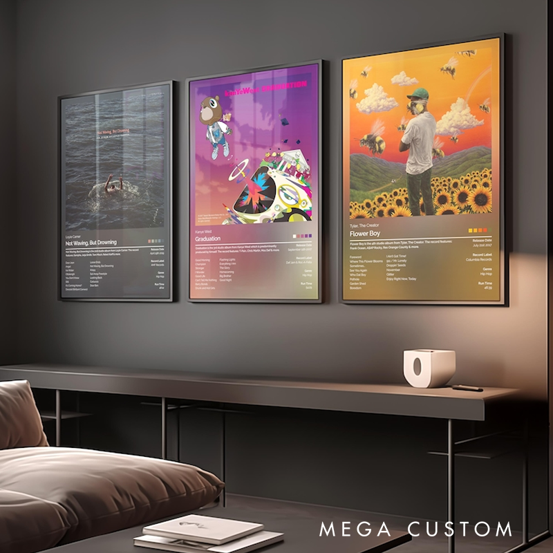 Personalized Album Poster Wall Art Without Frame Home Decor Custom Music Gift Album Cover Choose Your Own Album Personalized Print