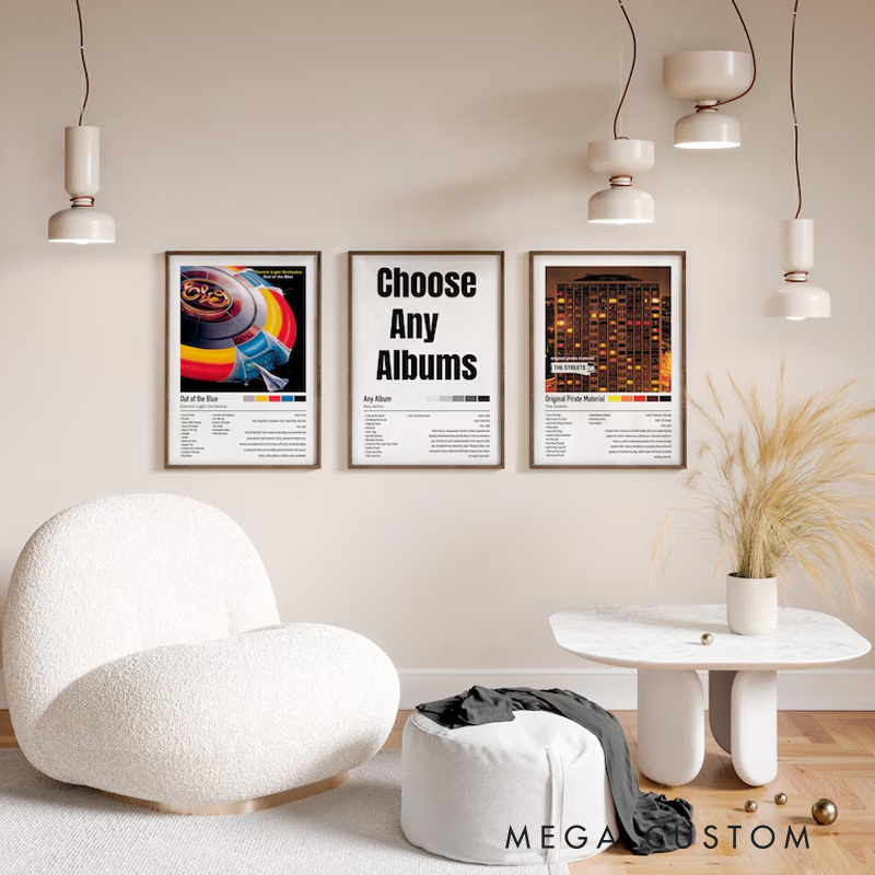Personalized  Music Posters Music Print Without Frame Aesthetic Choose Your Favourite Album Customisable Song Gift Custom Album Cover