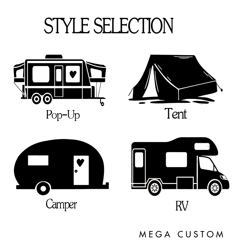 Personalized Camping Flag Camping Garden Flag Happy Campers Flag Gift for Family Outdoor