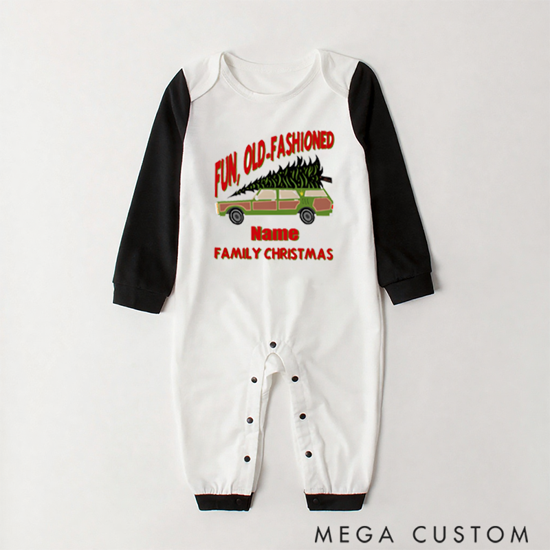 Personalized Family Christmas Pajamas for Enjoying a Fun Old-Fashioned Holiday with Classic Charm
