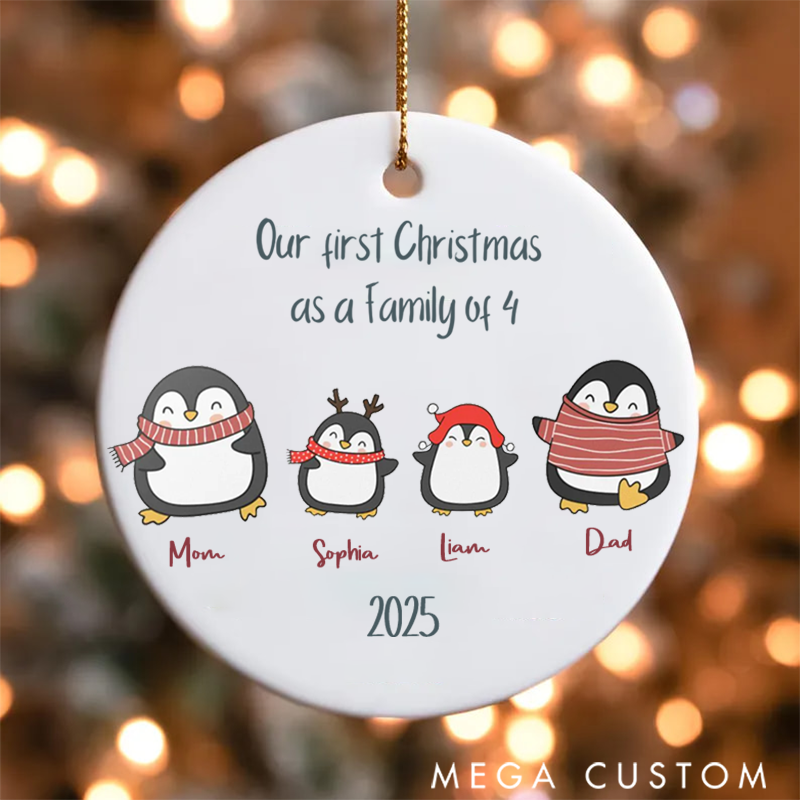 Personalized Family Christmas Ornaments Creating Joyful Memories with Our First Christmas as Four
