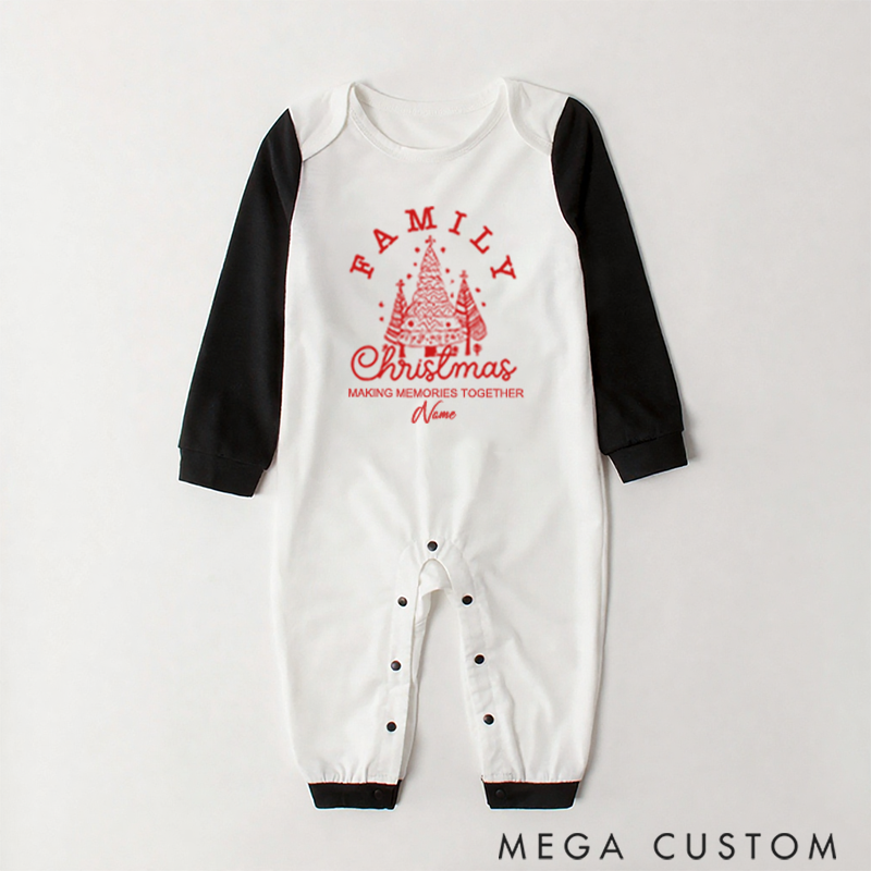Personalized Family Christmas Making Memories Together Family Matching Pajamas
