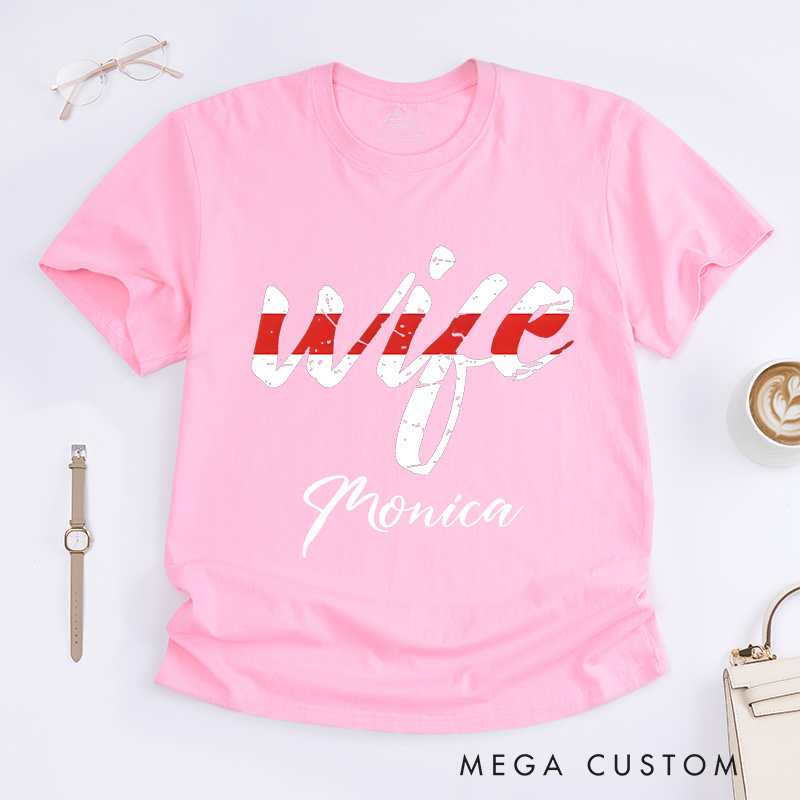 Personalized Firefighter T-Shirts Firefighter Wife Fashion Design T-Shirts