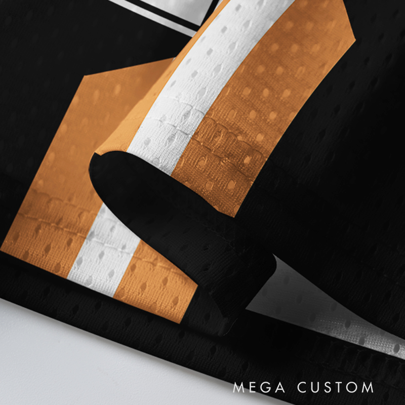 Personalized Striped Sports Jersey with Custom Name and Team Logo  