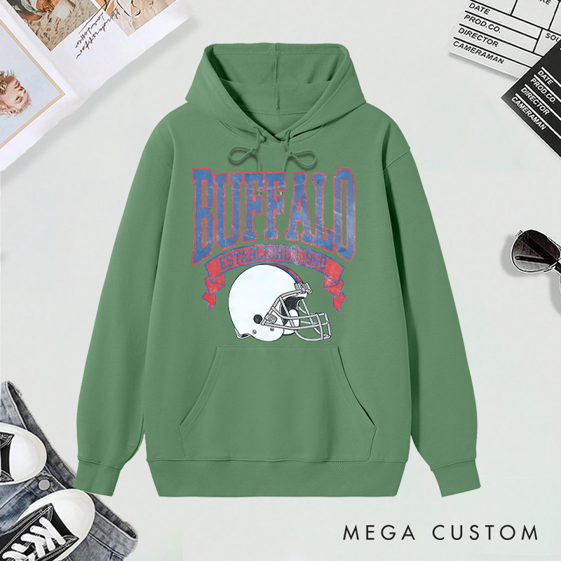 Personalized Football Team Hoodie with Custom Graphic Design