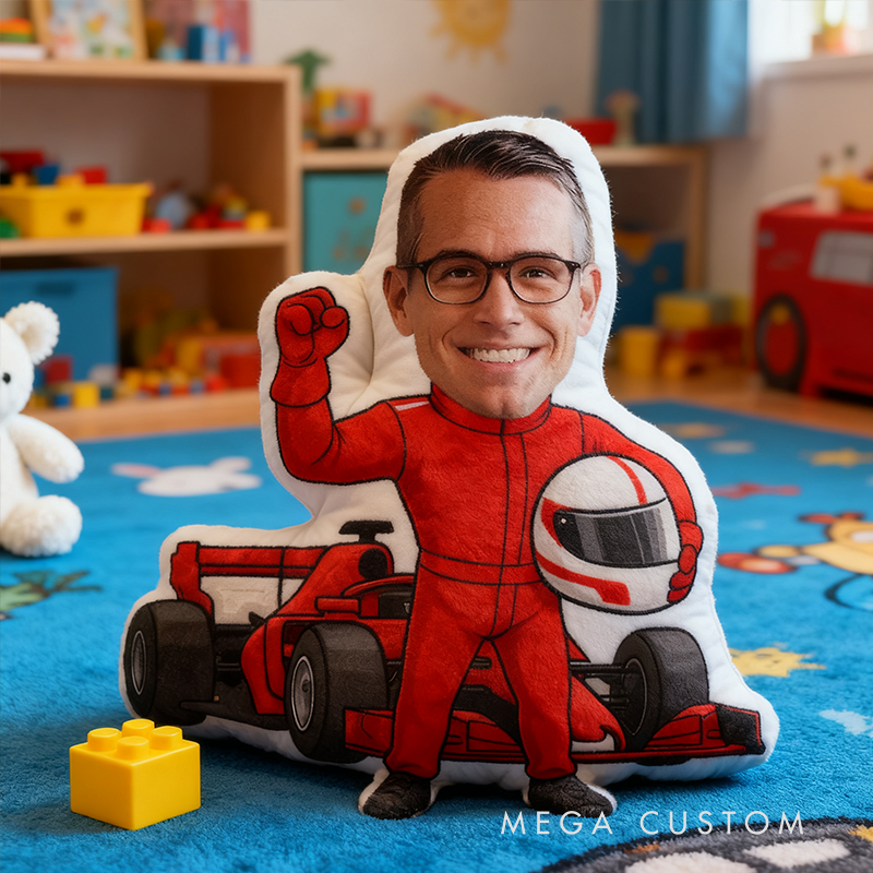 Personalized Racing Driver Pillow Xmas Gift Racing Lover Gift Custom Photo Graphic 3D Print Pillow 