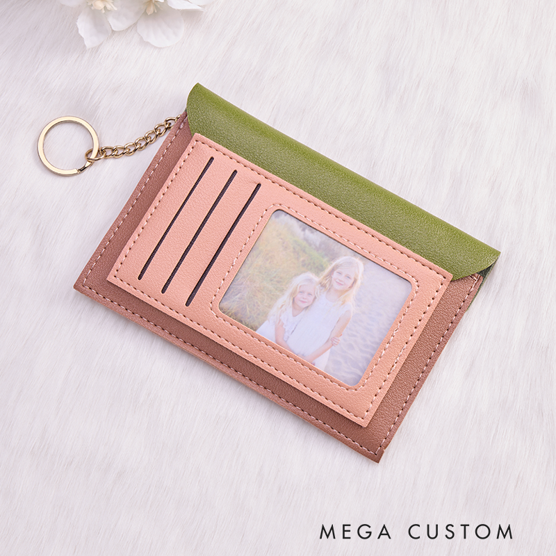 [Copy]Personalized Leather Wallet for Girl Birth Flower Wallet for Her Slim Wallet Purse Wallet Cute wallet Unique Gift for Her Birthday Gifts