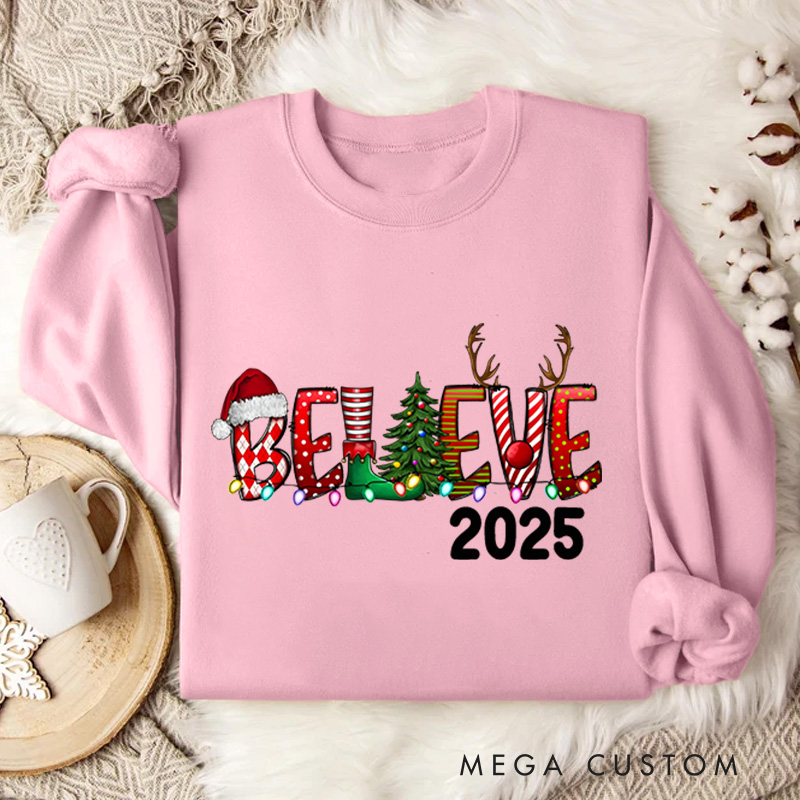 Personalized Christmas Sweatshirt with Name Christmas Gifts Christmas Matching Sweatshirt 