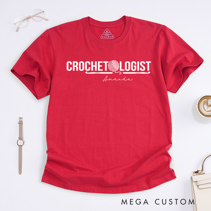 Personalized Crocheting Classic T-Shirts Crochet Lover Shirt Gift For Crochet Lover Crafting Shirt Funny Hobby Shirt