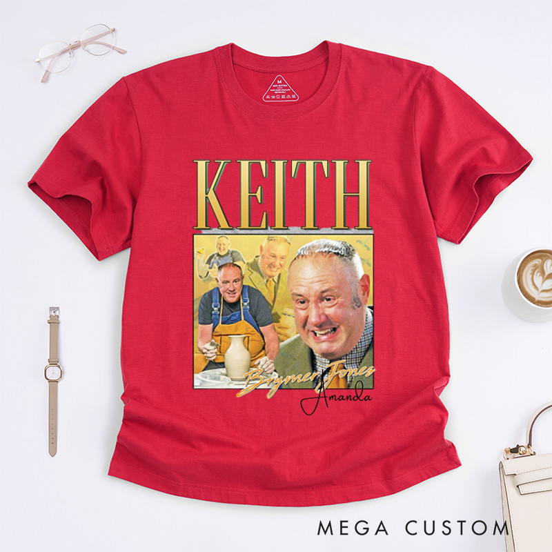 Personalized Keith Brymer Jones Tribute Classic T-Shirts for Pottery Enthusiasts 