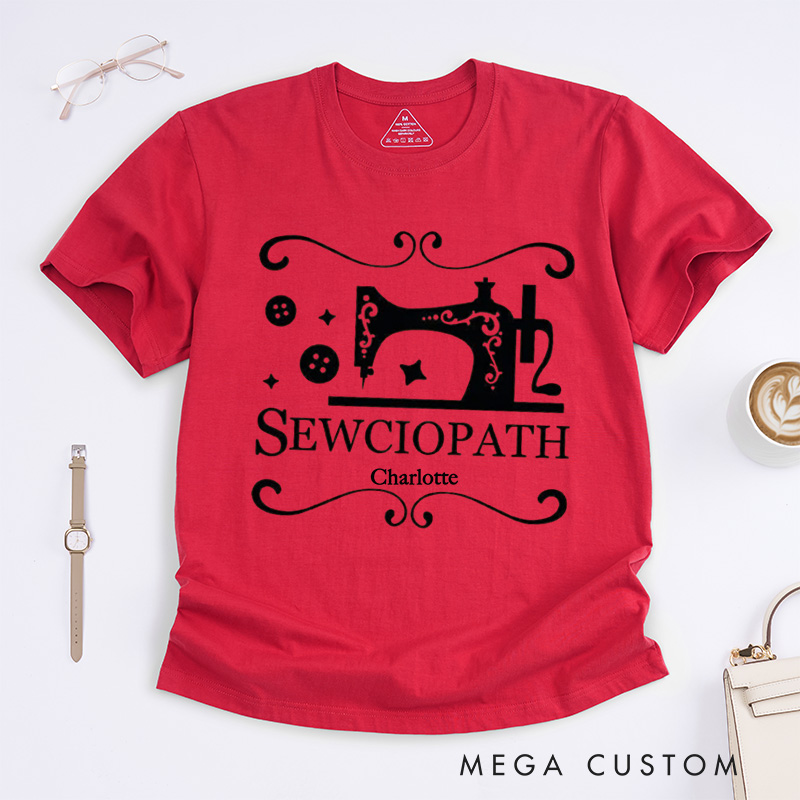 Personalized Sewing Long Sleeve Classic T-Shirts Funny Sew TShirt Women Shirt Shirt for Women Sewing Lover Shirt Quilter Gift