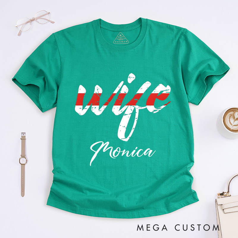 Personalized Firefighter T-Shirts Firefighter Wife Fashion Design T-Shirts