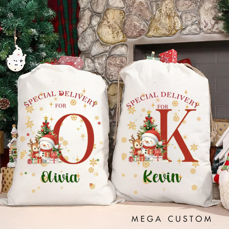 Custom Christmas Santa Sack Personalized Name Bag Customized Christmas Gifts