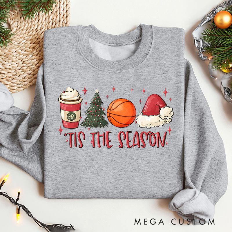 [Copy]Personalized Halloween Basketball Sweatshirt with Ghost Design and Custom Name