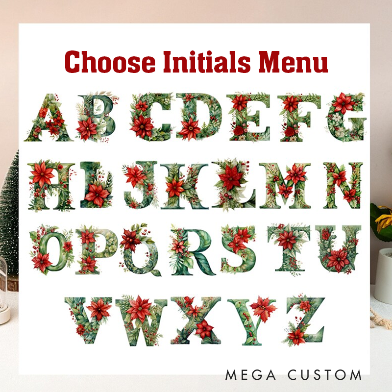 Personalized Christmas Santa Sack Custom Christmas Toy Sack Name and Initial Christmas Reindeer Christmas Gifts