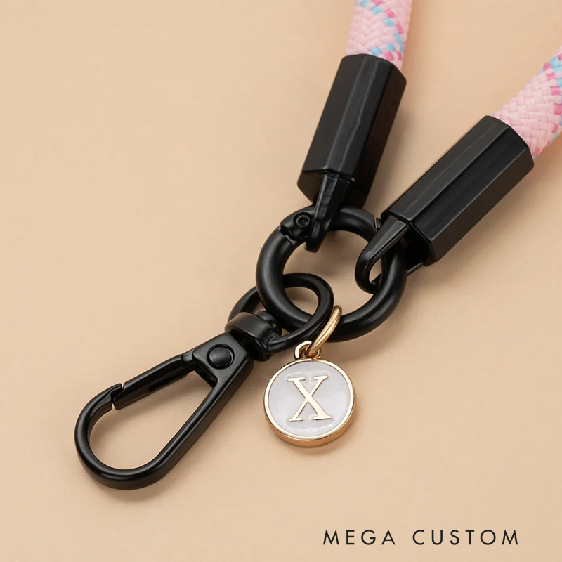 Personalized Multicolor Universal Adjustable Crossbody Phone Lanyard with Patch Pad and Name Outdoor Travel Accessory Gift for Family Friends