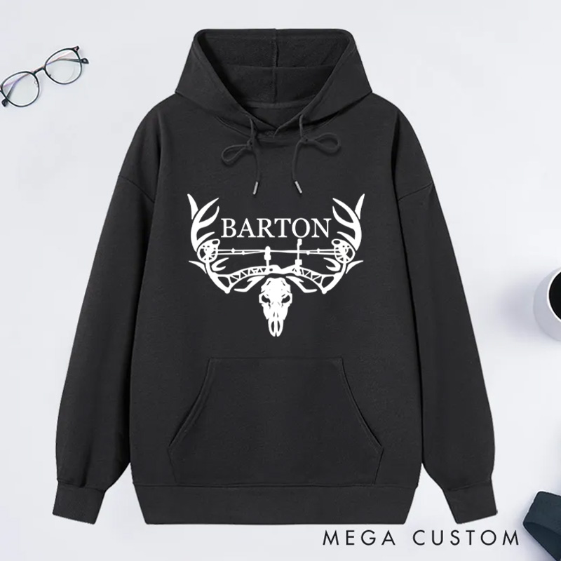Personalized Bow Hunter Hoodie Hoodie Hunting Sweatshirt Archery Inspired Sweatshirt Outdoorsman Enthusiast Hoodie Gift for Hunting