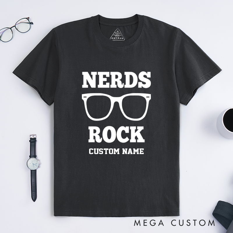 Personalized Nerds Rock T-Shirt Geek Pride Shirt Gift for Geek Nerd