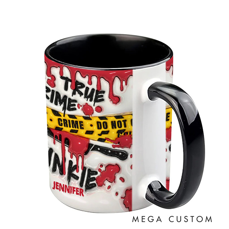 Personalized 3D Effect Do Not Cross Crime Watching Mug TV Show Mug Movie Lover Gift for Friend Birthday Gift