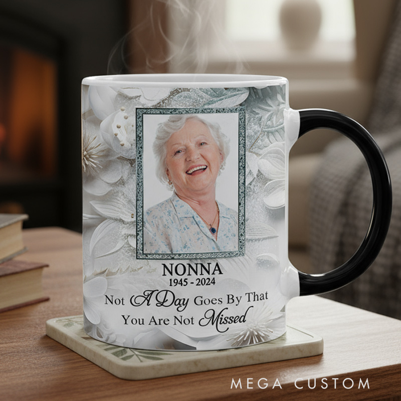 Personalized Color Changing Mug Custom Photo I'm Always With You Ceramic Coffee Cup Sympathy Gift Memorial Gift for Family