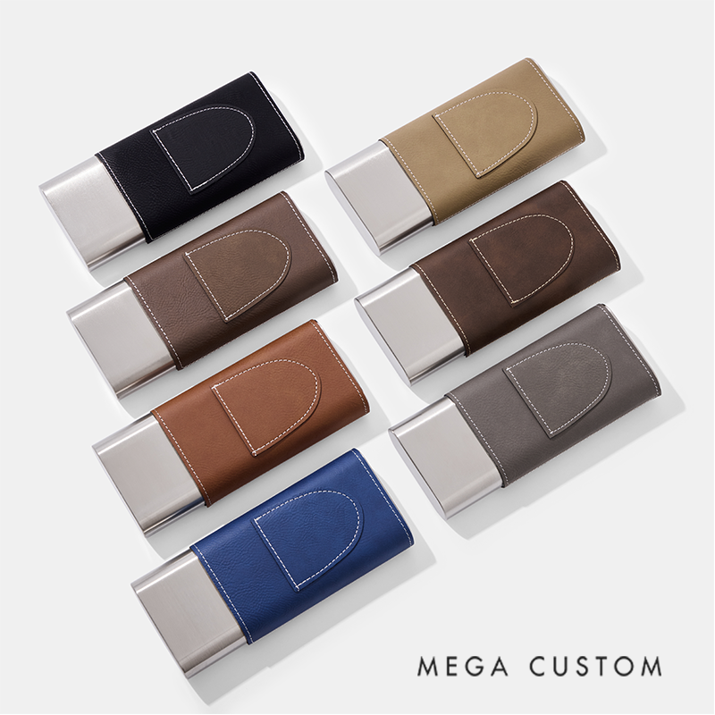 Personalized Cigars Accessories for Men Leather Cigar Holder with Cutter Cigar Travel Case Gift for Dad Luxury Gifts for Husband