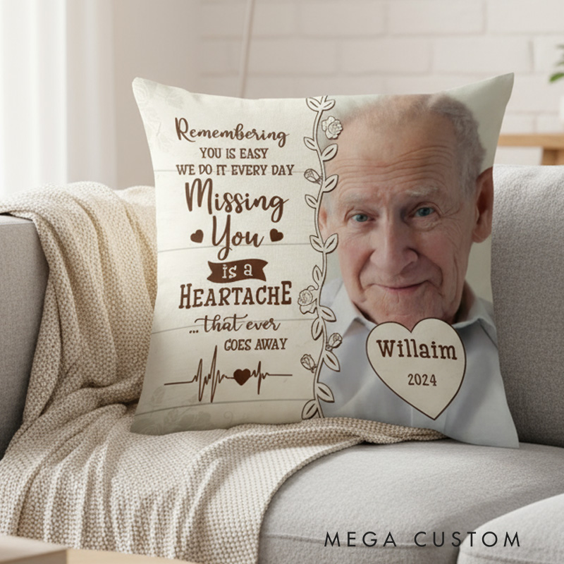 Personalized Photo Pillow I Am Always With You PillowBereavement Gift Sympathy Gift for Family