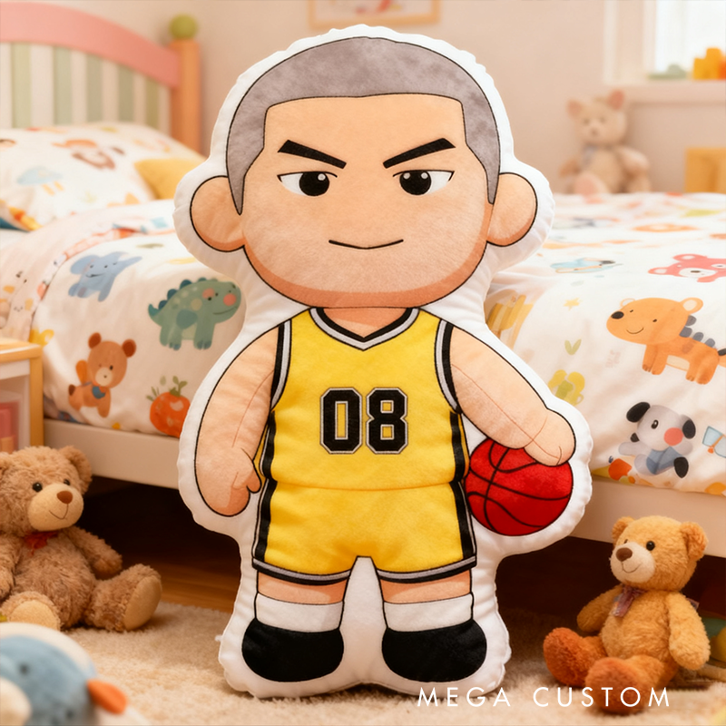 Personalized Basketball Player Pillow with Custom Name and Number