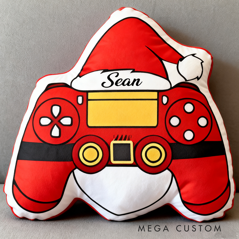 Personalized Game Controller Pillow Game Player Pillow Christmas Gamer with Name Gift for Kid Gamer Lover