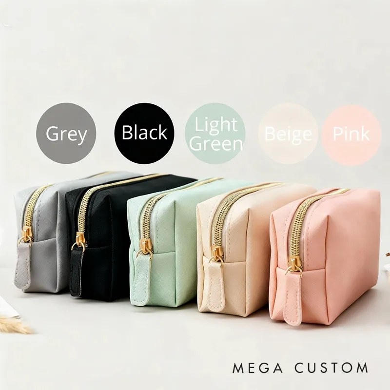 Personalized Floral Alphabet Toiletry Bag with Custom Name for Travel Daily Use Gift Kids