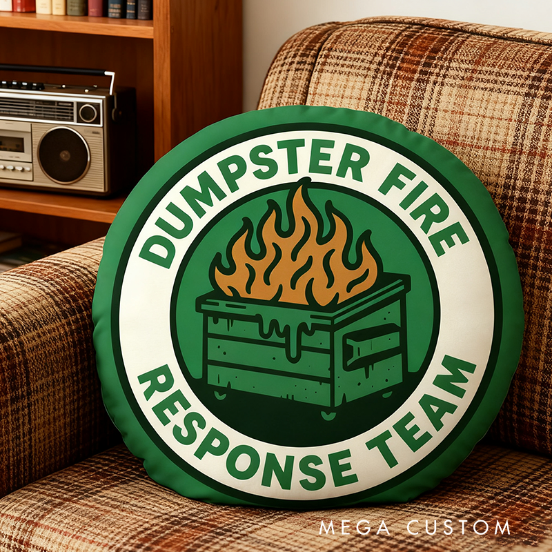 Personalized Dumpster Fire Response Team Funny Geek Pillow Gifts Geek Nerd Lover