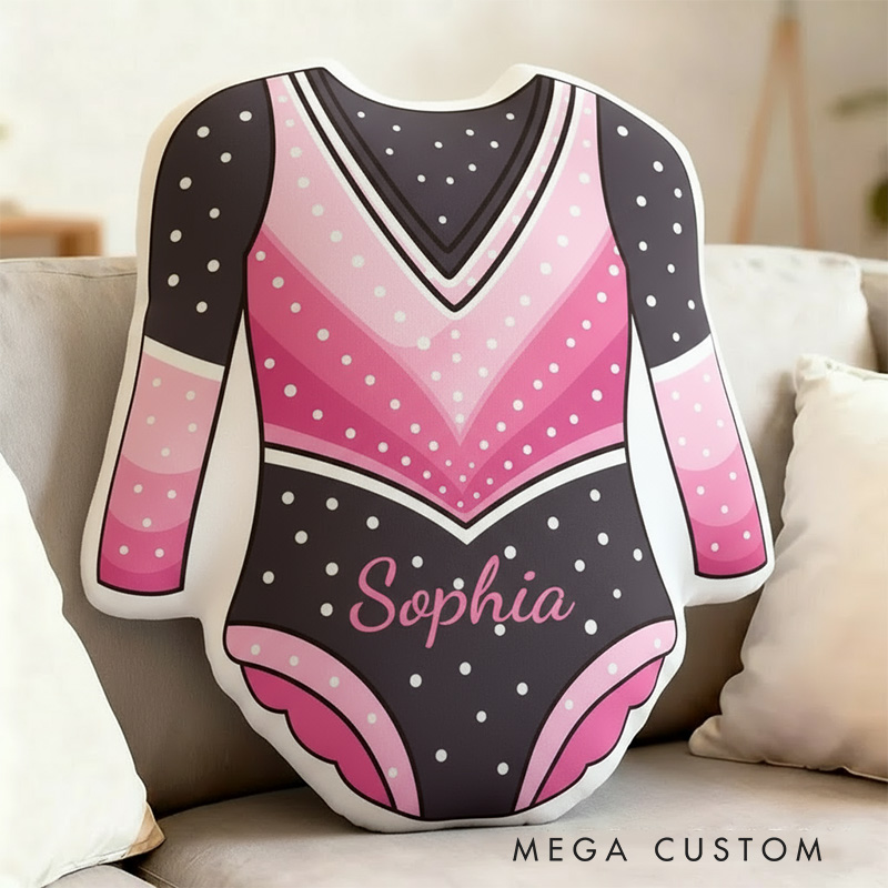 Personalized Gymnastic Leotard Shaped Pillow for Gynamstic Lovers Pillow Christmas Gift for Kids