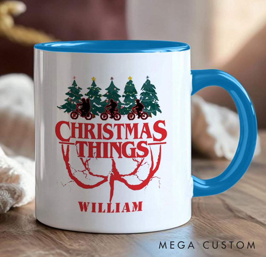 Personalized Christmas Things Cyclist Coffee Mug Funny Bicycle Gift Lover Mug Cyclist Gift Mountain Biker Gift Cycling Gift Bike Gift Bicyclist Mug Colour Options Available