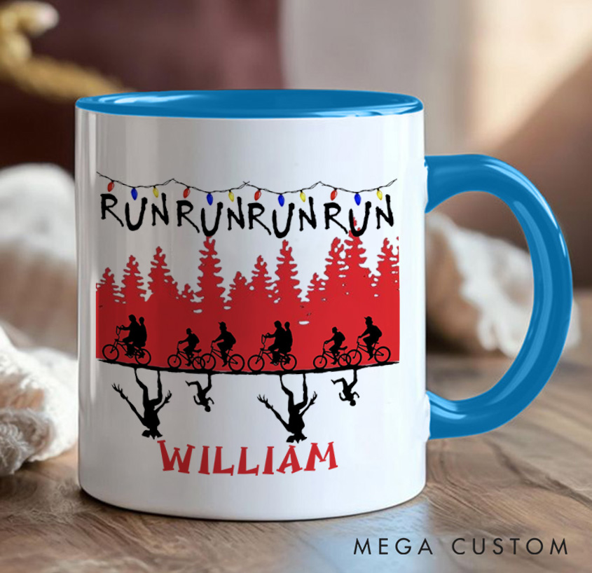 Personalized Christmas Things Cyclist Coffee Mug Funny Bicycle Gift Lover Mug Cyclist Gift Mountain Biker Gift Cycling Gift Bike Gift Bicyclist Mug Colour Options Available