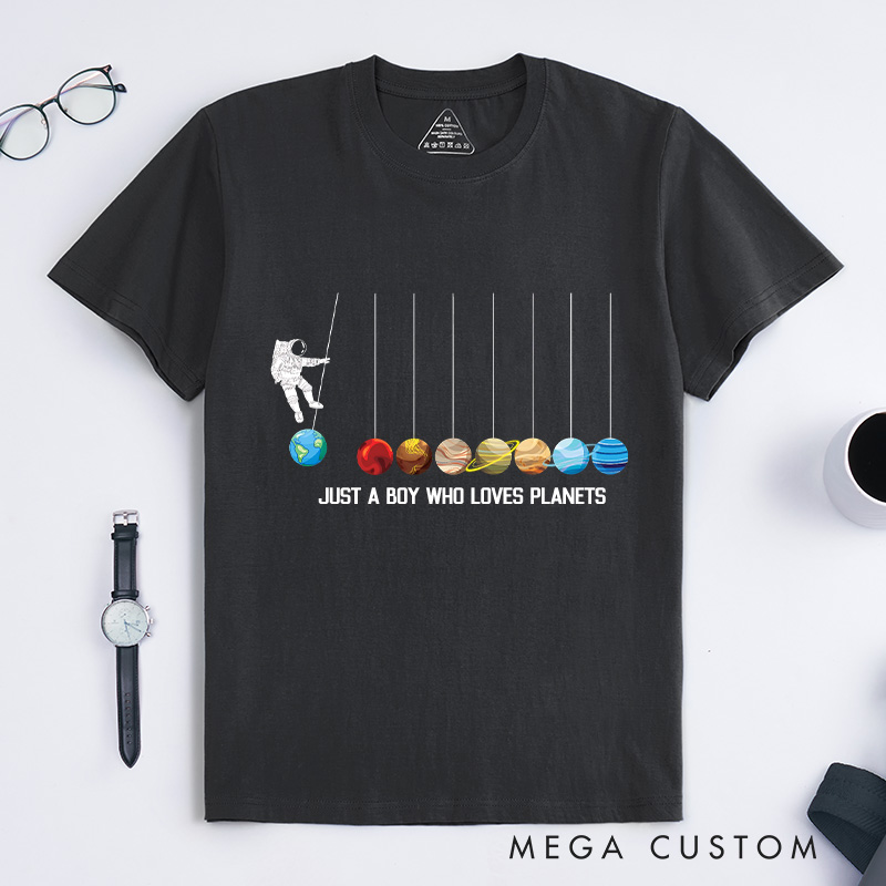 Personalized Astronaut Spaceman Planets Funny Space Dwarf Solar System Astronomy T-Shirt Space Geeks Gifts