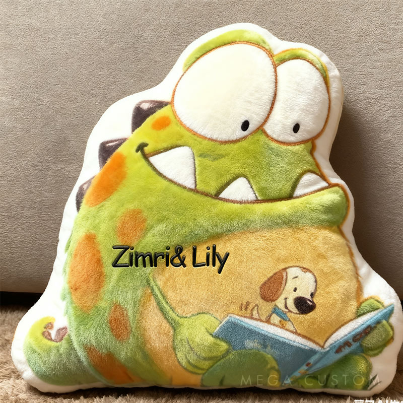 Personalized Monster Tales Reading Pillow Graphic 3D Print Custom Name Gift for Reading Lovers