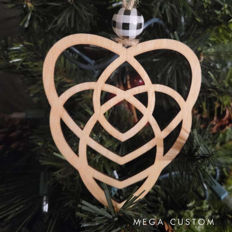 Personalized Celtic Heart Story Ornament Mother and Child Ornament Symbol of Eternal Love Motherhood Keepsake Unique Gift for Moms