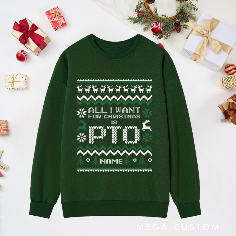 Personalized Office Christmas Sweatshirt Funny Christmas Pto Sweatshirt Work Christmas Party Gift for Geek Nerd Work Gift Exchange