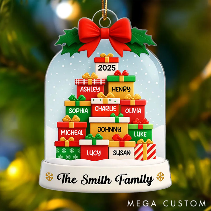 Personalized Acrylic Ornament Christmas Gift for Family