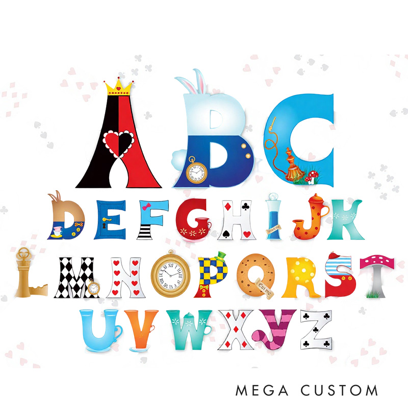 Personalized Graphic 3D Print Cartoon Movie Hidden Kindom Alphabet Shaped Pillow for Cartoon Lovers Initial Pillow Christmas Gift for Kids