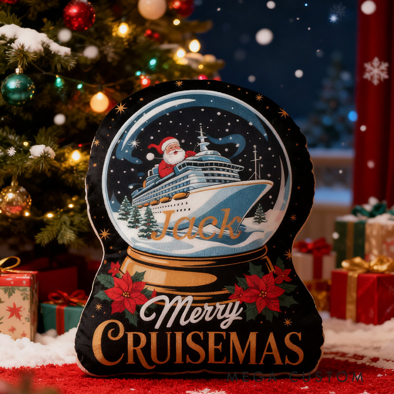 Personalized Cruise Christmas Pillow Graphic 3D Print Pillow for Travel Lovers