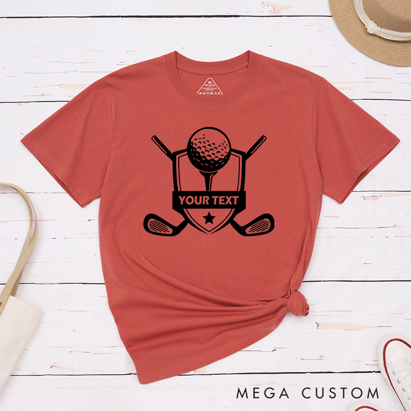 Personalized Golf T-Shirt with Custom Message Unique Gift for Golfers Custom Golf Apparel for Men and Women