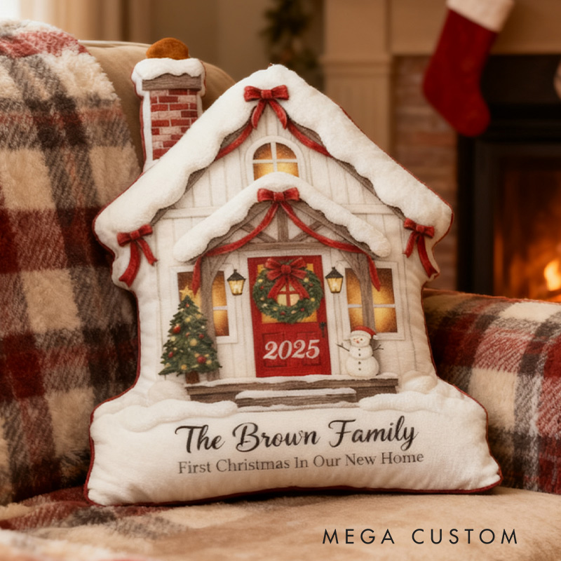 Personalized New Home Pillow Graphic 3D Print Custom Family Name New Home Gift Housewarming Gift
