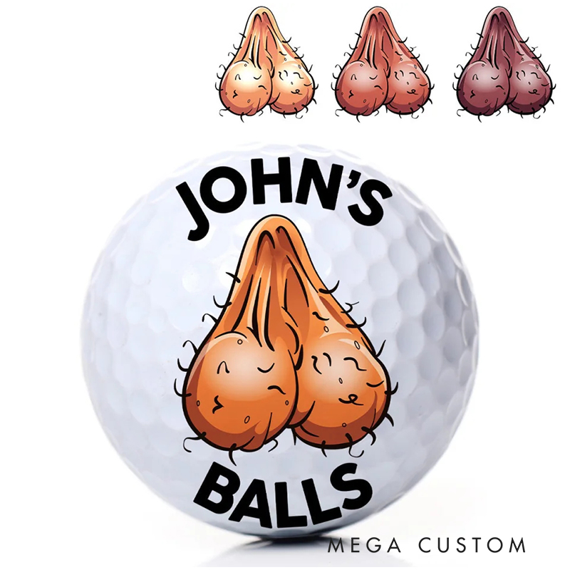 Personalized Funny Golf Ball with Custom Name for Golf Enthusiasts, Golf Gift For Men, Christmas Golf Gifts