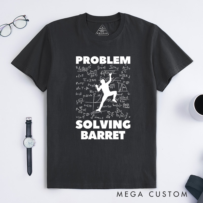 Personalized Rock Climbing T-Shirt Bouldering Problem Solving Shirt Present for Boulderer Lead Climb Tshirt Sport Climber Gift