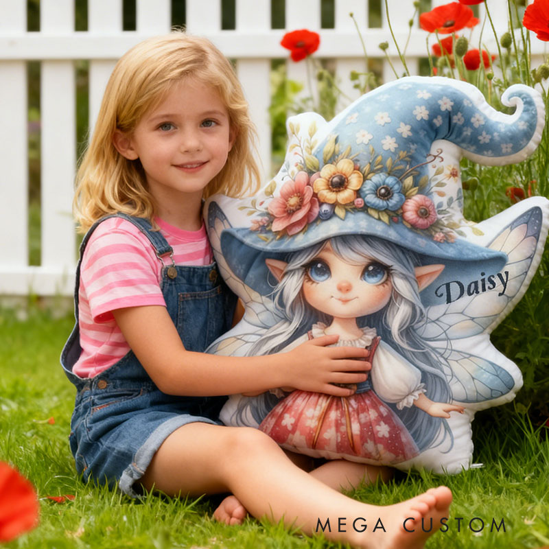 Personalized Enchanted Garden Fairy Pillow Graphic 3D Print Pillow for Gardening Lovers
