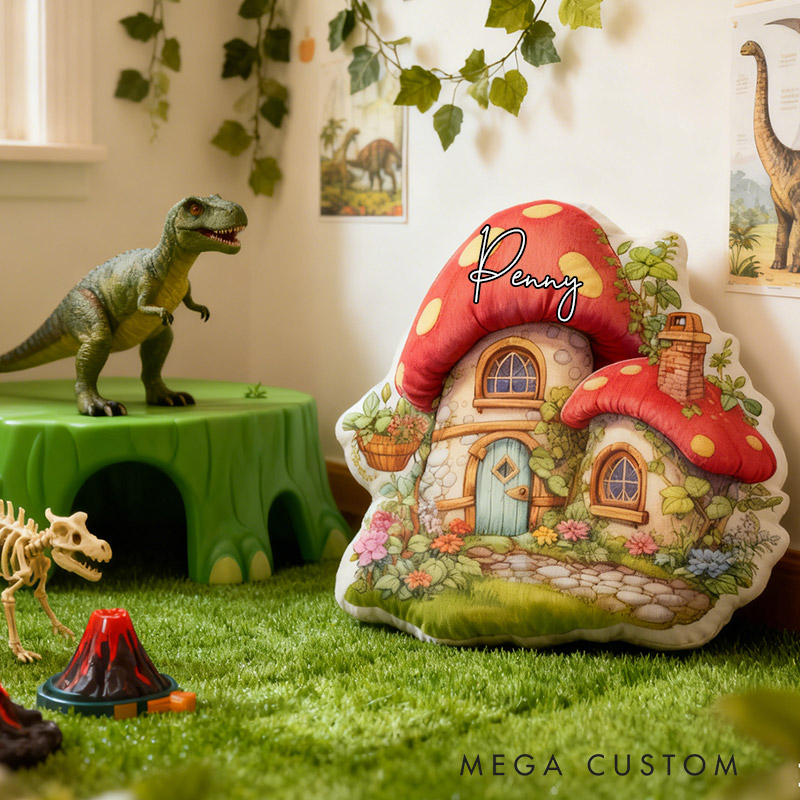 Personalized Cottage House Pillow Graphic 3D Print Custom Name Cottagecore Pillow Gift for Girls Famlily Housewarming Gift Cozy Home Decor