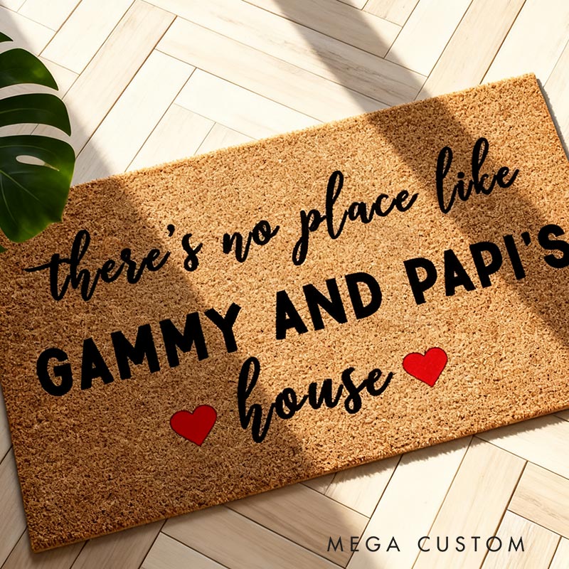 Personalized Welcome Doormat Custom Coir Mat With Grandparent Names Indoor Outdoor Rug Perfect Housewarming New Home Gift 