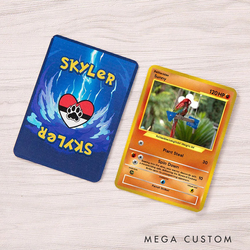 Personalized Funny Glitter Classic Game Card with Photo Card Game Collection for Game Lovers Birthday Gift for Kids Couple Pet Lover